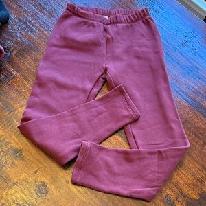 GAP Kids Maroon Fleece Leggings